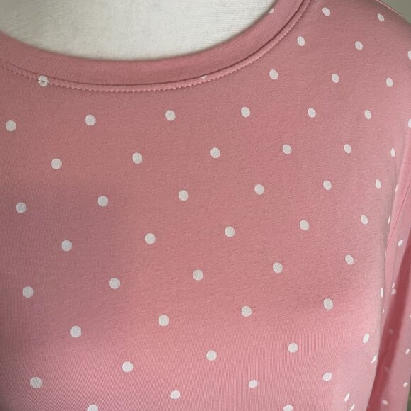 Style & Co. Pink Polka Dot Long Sleeve Tee – Size Large (NWT) - Picture 5 of 6
